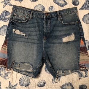 Free People High Waisted Long Shorts